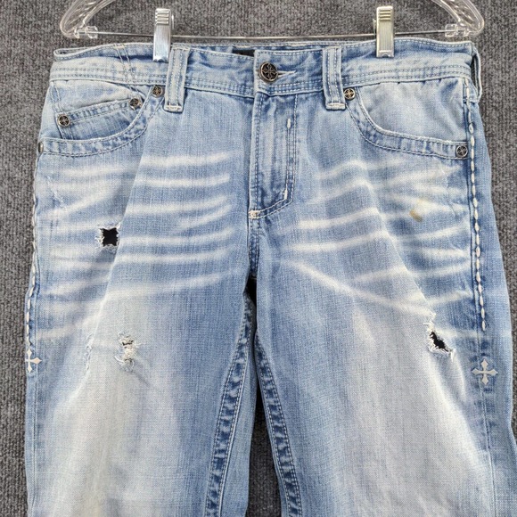 Buckle Black Men's Blake Relaxed Straight Jeans Blue 32 Copenhagen Wash - Picture 3 of 12